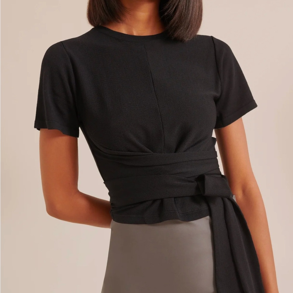 Modern Citizen Jude Cropped Wrap Top, small